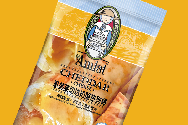 恩美莱奶酪系列产品包装设计落地